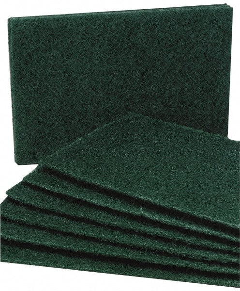 Ability One - 9-1/2" Long x 6" Wide x 1/4" Thick Sponge - Medium-Duty, Green - Exact Tooling