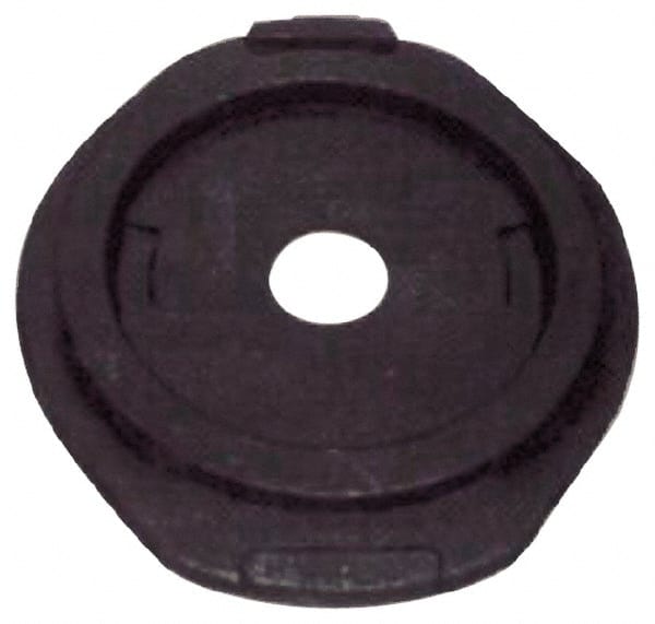 PRO-SAFE - Rubber Standard Channelizer Base - 25 Lb, Black - Exact Tooling