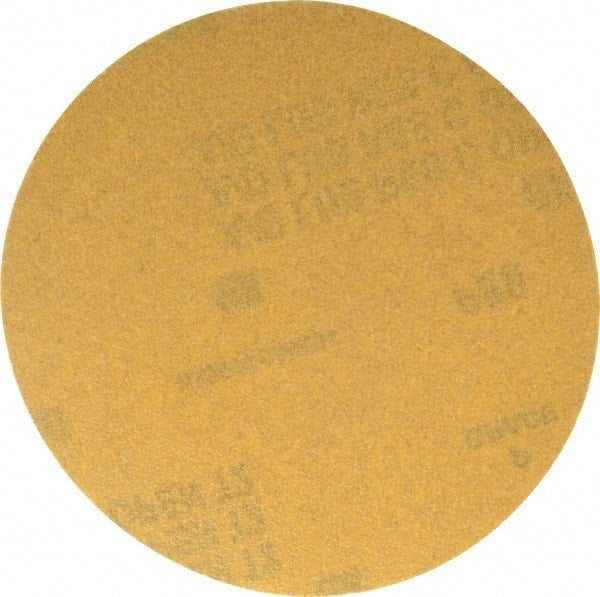 Made in USA - 5" Diam, 80 Grit, Aluminum Oxide Hook & Loop Disc - Medium Grade, Coated, C Weight Paper Backing, - Exact Tooling