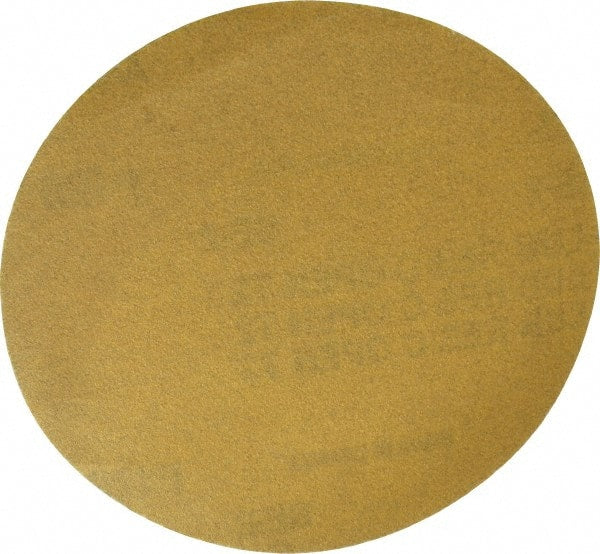 Made in USA - 5" Diam, 120 Grit, Aluminum Oxide Hook & Loop Disc - Fine Grade, Coated, C Weight Paper Backing, - Exact Tooling
