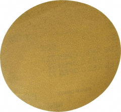 Made in USA - 5" Diam, 120 Grit, Aluminum Oxide Hook & Loop Disc - Fine Grade, Coated, C Weight Paper Backing, - Exact Tooling