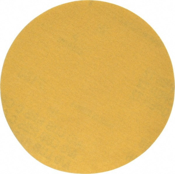 Made in USA - 5" Diam, 180 Grit, Aluminum Oxide Hook & Loop Disc - Very Fine Grade, Coated, C Weight Paper Backing, - Exact Tooling