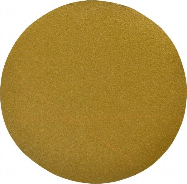 Made in USA - 6" Diam, 80 Grit, Aluminum Oxide Hook & Loop Disc - Medium Grade, Coated, C Weight Paper Backing, - Exact Tooling