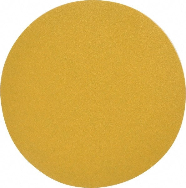 Made in USA - 6" Diam, 100 Grit, Aluminum Oxide Hook & Loop Disc - Fine Grade, Coated, C Weight Paper Backing, - Exact Tooling