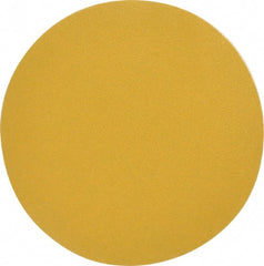 Made in USA - 6" Diam, 100 Grit, Aluminum Oxide Hook & Loop Disc - Fine Grade, Coated, C Weight Paper Backing, - Exact Tooling