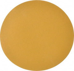 Made in USA - 6" Diam, 150 Grit, Aluminum Oxide Hook & Loop Disc - Very Fine Grade, Coated, C Weight Paper Backing, - Exact Tooling