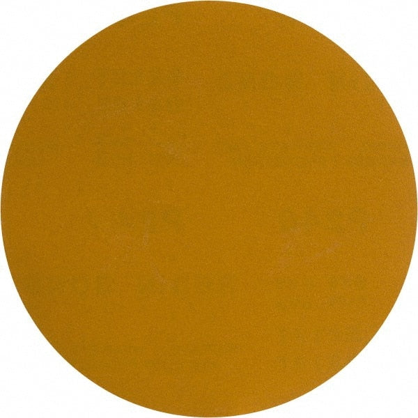 Made in USA - 6" Diam, 240 Grit, Aluminum Oxide Hook & Loop Disc - Very Fine Grade, Coated, C Weight Paper Backing, - Exact Tooling