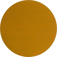 Made in USA - 6" Diam, 240 Grit, Aluminum Oxide Hook & Loop Disc - Very Fine Grade, Coated, C Weight Paper Backing, - Exact Tooling