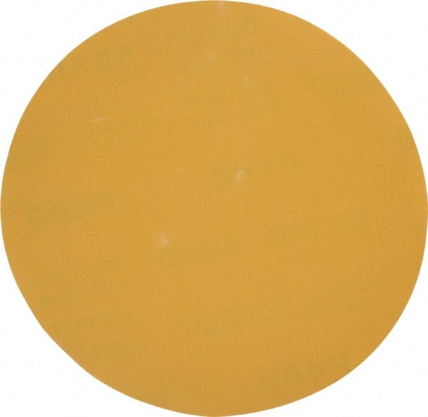 Made in USA - 6" Diam, 400 Grit, Aluminum Oxide Hook & Loop Disc - Super Fine Grade, Coated, C Weight Paper Backing, - Exact Tooling