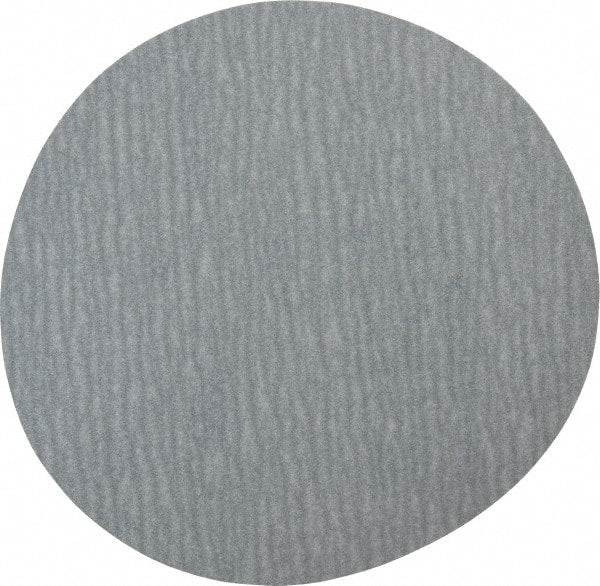 Made in USA - 5" Diam, 320 Grit, Silicon Carbide Hook & Loop Disc - Extra Fine Grade, Coated, B Weight Paper Backing, - Exact Tooling