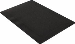 Wearwell - 3' Long x 2' Wide, Dry Environment, Anti-Fatigue Matting - Black, Vinyl with Vinyl Sponge Base, Beveled on 4 Sides - Exact Tooling