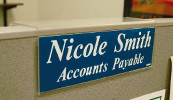 NMC - Acrylic Wall Sign Holder - 8-1/2 Inch Width x 2-1/2 Inch Holder Height - Exact Tooling