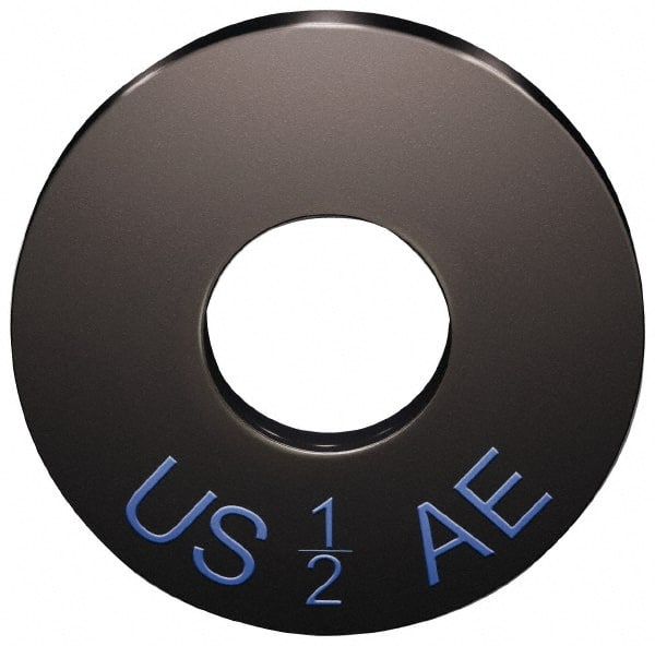 Jergens - 1" Screw, Case Hardened Steel USS/SAE Flat Washer - 1-1/16" ID x 2-1/2" OD, 1/4" Thick, Black Oxide Finish - Exact Tooling
