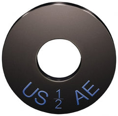 Jergens - 1" Screw, Case Hardened Steel USS/SAE Flat Washer - 1-1/16" ID x 2-1/2" OD, 1/4" Thick, Black Oxide Finish - Exact Tooling