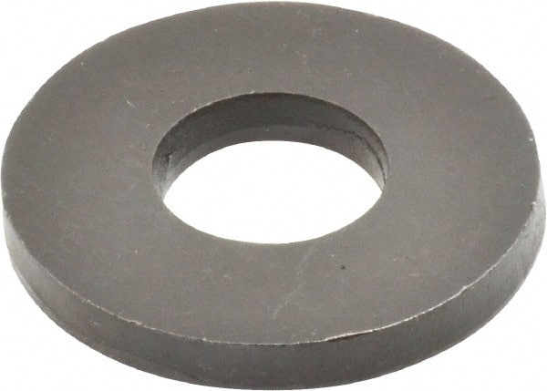 Jergens - 3/4" Screw, Case Hardened Steel USS/SAE Flat Washer - 13/16" ID x 2" OD, 1/4" Thick, Black Oxide Finish - Exact Tooling