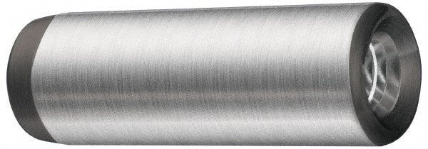 Jergens - 5/16" Diam x 2" Pin Length Alloy Steel Pull Out Dowel Pin - C 47-58 & C 60-64 (Surface) Hardness, 1 Beveled & 1 Threaded End - Exact Tooling