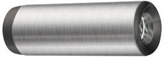Jergens - 1/2" Diam x 3-1/2" Pin Length Alloy Steel Pull Out Dowel Pin - C 47-58 & C 60-64 (Surface) Hardness, 1 Beveled & 1 Threaded End - Exact Tooling