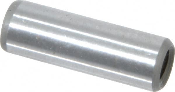 Jergens - 1/4" Diam x 3/4" Pin Length Alloy Steel Pull Out Dowel Pin - C 47-58 & C 60-64 (Surface) Hardness, 1 Beveled & 1 Threaded End - Exact Tooling