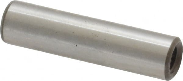 Jergens - 1/4" Diam x 1" Pin Length Alloy Steel Pull Out Dowel Pin - C 47-58 & C 60-64 (Surface) Hardness, 1 Beveled & 1 Threaded End - Exact Tooling
