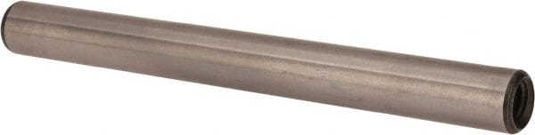 Jergens - 1/4" Diam x 2-1/2" Pin Length Alloy Steel Pull Out Dowel Pin - C 47-58 & C 60-64 (Surface) Hardness, 1 Beveled & 1 Threaded End - Exact Tooling