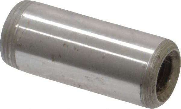 Jergens - 5/16" Diam x 3/4" Pin Length Alloy Steel Pull Out Dowel Pin - C 47-58 & C 60-64 (Surface) Hardness, 1 Beveled & 1 Threaded End - Exact Tooling