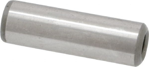Jergens - 5/16" Diam x 1" Pin Length Alloy Steel Pull Out Dowel Pin - C 47-58 & C 60-64 (Surface) Hardness, 1 Beveled & 1 Threaded End - Exact Tooling