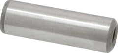 Jergens - 5/16" Diam x 1" Pin Length Alloy Steel Pull Out Dowel Pin - C 47-58 & C 60-64 (Surface) Hardness, 1 Beveled & 1 Threaded End - Exact Tooling
