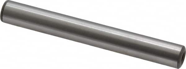 Jergens - 3/8" Diam x 3" Pin Length Alloy Steel Pull Out Dowel Pin - C 47-58 & C 60-64 (Surface) Hardness, 1 Beveled & 1 Threaded End - Exact Tooling