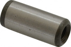 Jergens - 7/16" Diam x 1" Pin Length Alloy Steel Pull Out Dowel Pin - C 47-58 & C 60-64 (Surface) Hardness, 1 Beveled & 1 Threaded End - Exact Tooling