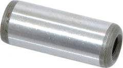 Jergens - 1/2" Diam x 1-1/4" Pin Length Alloy Steel Pull Out Dowel Pin - C 47-58 & C 60-64 (Surface) Hardness, 1 Beveled & 1 Threaded End - Exact Tooling