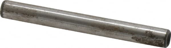 Jergens - 1/4" Diam x 2-1/4" Pin Length Alloy Steel Pull Out Dowel Pin - C 47-58 & C 60-64 (Surface) Hardness, 1 Beveled & 1 Threaded End - Exact Tooling