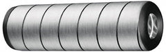 Jergens - 5/8" Diam x 2-1/4" Pin Length Alloy Steel Grooved Dowel Pin - C 47-58 & C 60-64 (Surface) Hardness, 1 Beveled & 1 Threaded End - Exact Tooling