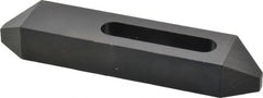 Gibraltar - 1/2" Stud, Steel, Plain Strap Clamp - 2-1/16" Travel, 6" OAL x 1-1/4" Wide x 7/8" High, Black Oxide Finish, Tapered Nose - Exact Tooling
