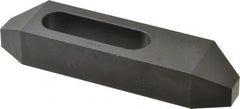 Gibraltar - 3/4" Stud, Steel, Plain Strap Clamp - 1-15/16" Travel, 6" OAL x 1-1/2" Wide x 1" High, Black Oxide Finish, Tapered Nose - Exact Tooling