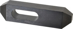 Gibraltar - 7/8, 1" Stud, Steel, Plain Strap Clamp - 1-11/16" Travel, 8" OAL x 2" Wide x 1-3/8" High, Black Oxide Finish, Tapered Nose - Exact Tooling