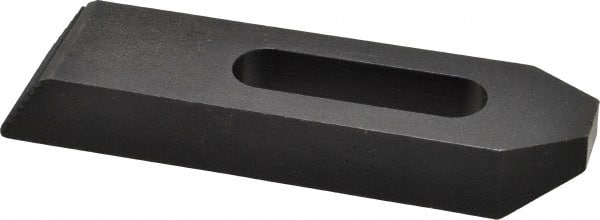 Gibraltar - 5/8" Stud, Steel, Serrated Strap Clamp - 1-15/16" Travel, 6" OAL x 1-1/2" Wide x 7/8" High, Black Oxide Finish, Tapered Nose - Exact Tooling
