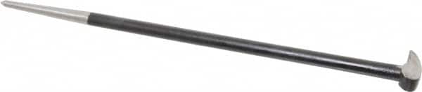 Value Collection - 16" OAL Rolling Head Pry Bar - 1/2" Wide, Chrome Vanadium - Exact Tooling