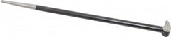 Value Collection - 16" OAL Rolling Head Pry Bar - 1/2" Wide, Chrome Vanadium - Exact Tooling