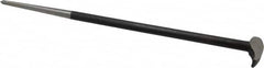 Value Collection - 20" OAL Rolling Head Pry Bar - 5/8" Wide, Chrome Vanadium - Exact Tooling