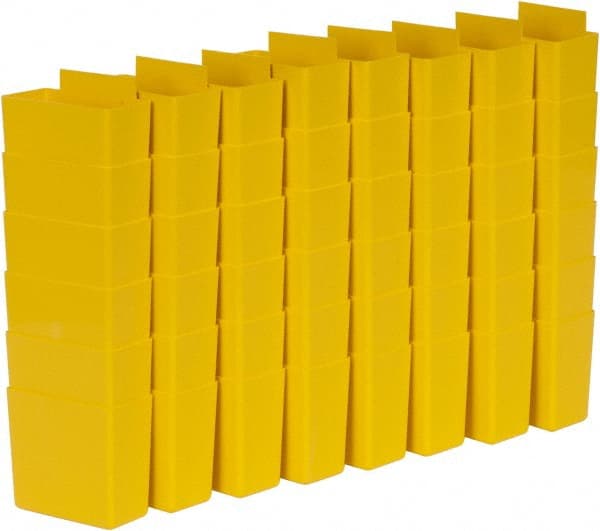 Quantum Storage - 1.8" Wide x 3" High, Yellow Bin Cup - Use with Quantum Storage Systems - Shelf Bin - Exact Tooling