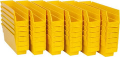 Quantum Storage - 50 Lb. Load Capacity, 11-5/8" Deep, Yellow Polypropylene Hopper Shelf Bin - 4" High x 2-3/4" Wide x 11-5/8" Long - Exact Tooling