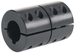 Climax Metal Products - 1-1/8" Bore, Steel, One Piece Clamping Shaft Collar - 2-1/8" Outside Diam, 3-1/4" Wide - Exact Tooling