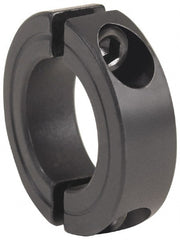 Climax Metal Products - 3-7/8" Bore, Steel, Two Piece Clamping Shaft Collar - 5-1/4" Outside Diam, 7/8" Wide - Exact Tooling