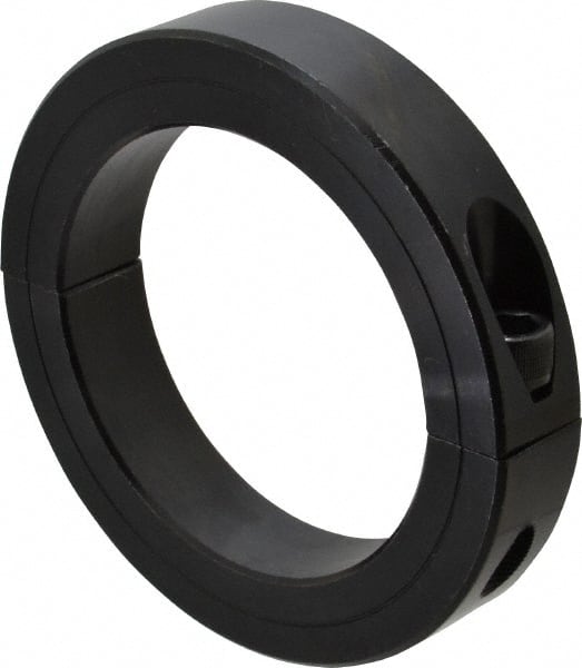 Climax Metal Products - 3-3/8" Bore, Steel, Two Piece Clamping Shaft Collar - 4-3/4" Outside Diam, 7/8" Wide - Exact Tooling