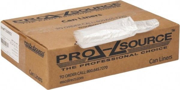 PRO-SOURCE - 0.39 mil Thick, Household/Office Trash Bags - 40" Wide x 46" High, Clear - Exact Tooling