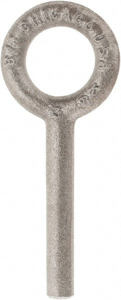 Gibraltar - Steel, Fixed Blank Lifting Eye Bolt - 2-1/2" Shank, No Shoulder - Exact Tooling