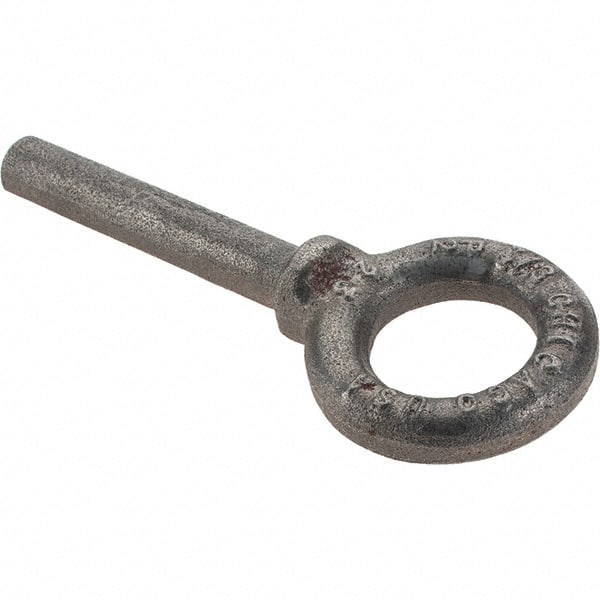 Gibraltar - Steel, Fixed Blank Lifting Eye Bolt - 2-1/2" Shank, Shoulder - Exact Tooling