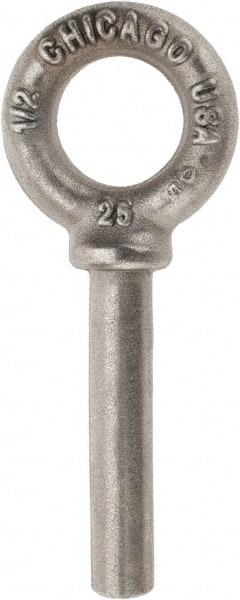 Gibraltar - Forged Steel, Fixed Blank Lifting Eye Bolt - 3" Shank, Shoulder - Exact Tooling