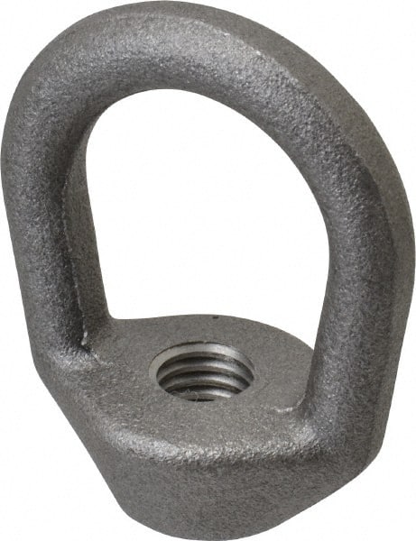 Gibraltar - 2,240 Lb Capacity, 1/2-13 Thread, Self Colored, Carbon Steel Regular Duty Lifting Eye Nut - Grade C-1030, 2-1/2" High, 1-1/4" Inside & 2" Outside Eye Diam, 2" Bell/Base Width - Exact Tooling