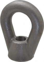 Gibraltar - 10,600 Lb Capacity, 3/4-10 Thread, Self Colored, Carbon Steel Heavy Duty Lifting Eye Nut - Grade C-1030, 3-7/8" High, 1-1/2" Inside & 3" Outside Eye Diam, 3" Bell/Base Width - Exact Tooling